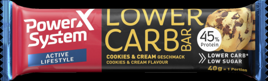 Power System Lowercarb Cookies & Cream 40g