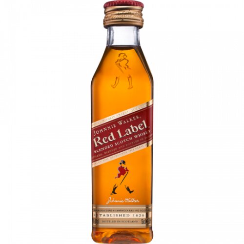 JOHNNIE WALKER Red Label Old Scotch Whisky 40% 0,05l