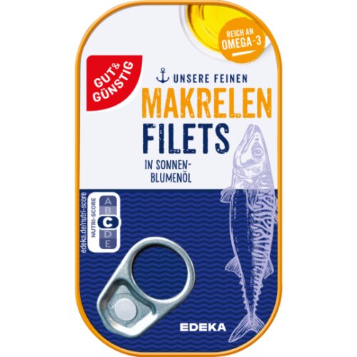 Gut & Günstig Makrelenfilets in Öl 125g
