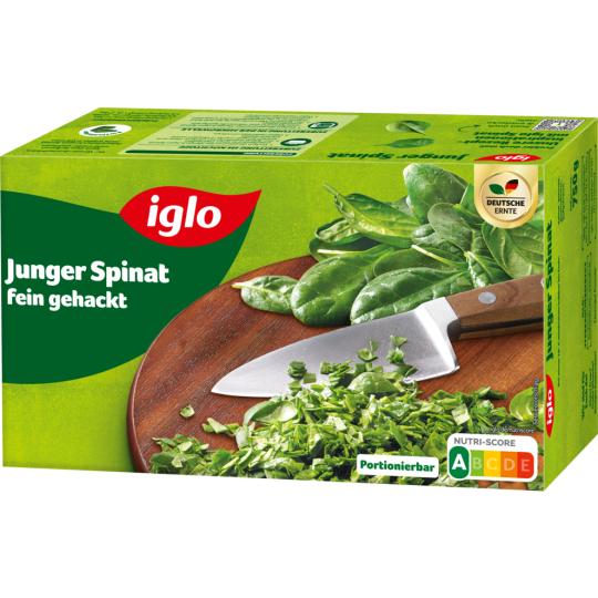 Iglo Junger Spinat portionen 750g