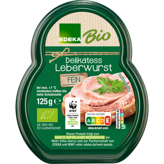 EDEKA Bio Leberwurst fein 125g