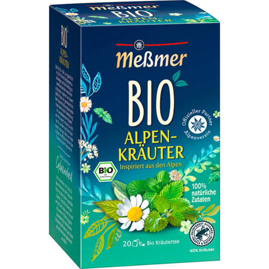 Bio Meßmer Tee Alpenkräuter 20er 40g