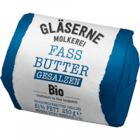 Bio Gläserne Molkerei Fassbutter gesalzen 250g