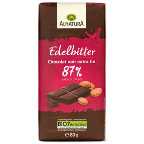 Bio Alnatura Edelbitter Schokolade 80g