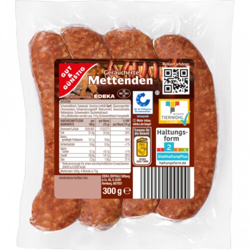 Gut & Günstig Mettenden 300g QS