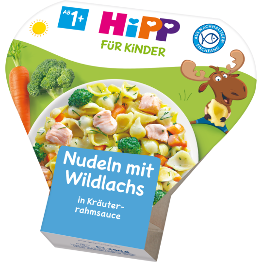 Bio Hipp Nudeln&Lachs 250g