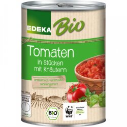 Bio EDEKA Tomaten gehackt Kräuter 400g