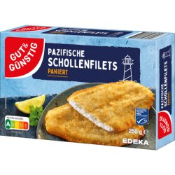 Gut & Günstig Pazifik Schollen Filet paniert 250g