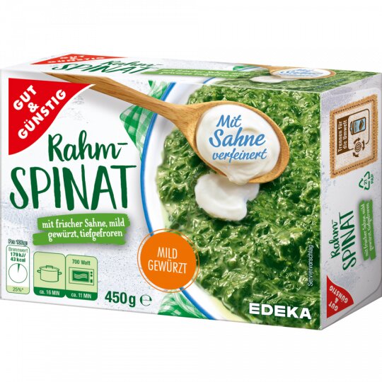 Gut & Günstig Rahmspinat 450g