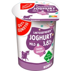 Gut & Günstig Naturjoghurt laktosefrei 3,8% 500g