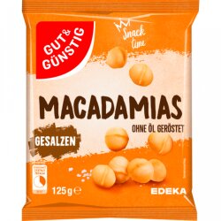 Gut & Günstig Macadamias geröstet gesalzen...