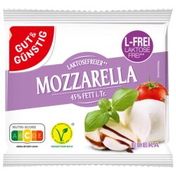 Gut & Günstig Mozzarella laktosefrei 45% 125g