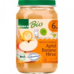 Bio EDEKA Apfel,Banane,Hirse190g