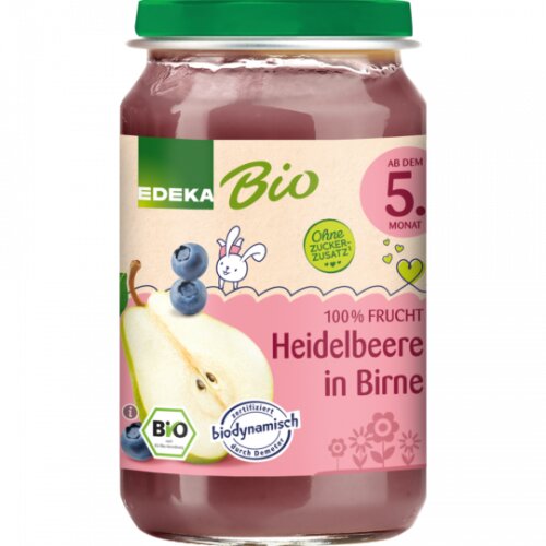 Bio EDEKA Birne & Heidelbeere 190g