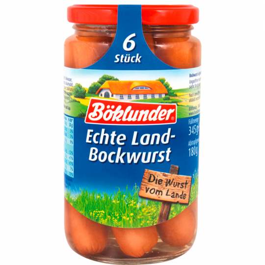 Böklunder Land-Bockwurst 6ST 345g