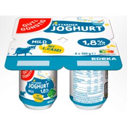Gut & Günstig Joghurt L.casei 1,8% 4x150g