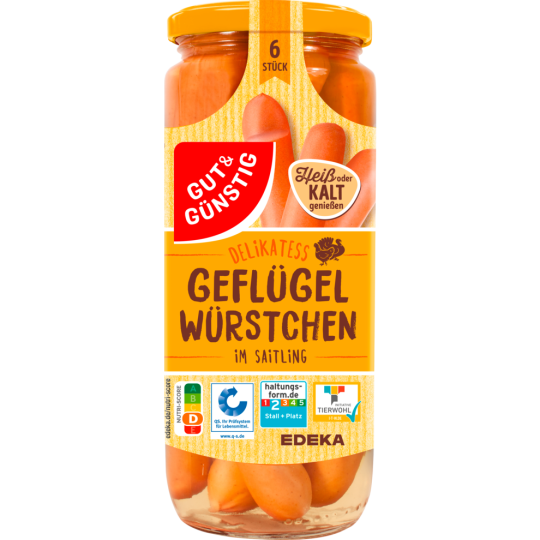 Gut & Günstig Geflügelwürstchen 530g QS