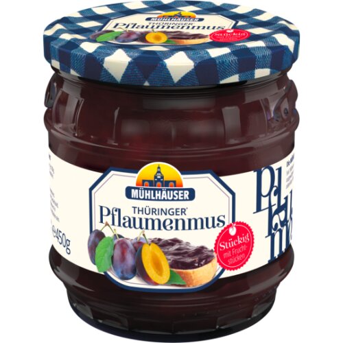 Mühlhauser Thüringer Pflaumenmus stückig 450g
