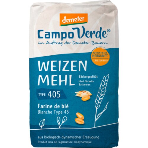 Demeter Campo Verde Weizenmehl T405 1kg