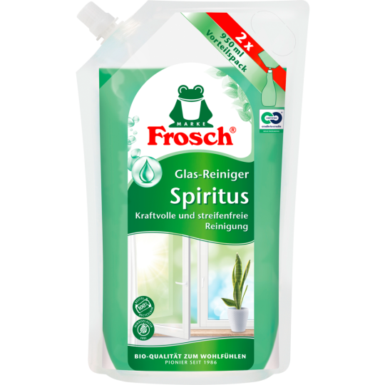 Frosch Spritus Glasreiniger 950ml Nachfüllpack