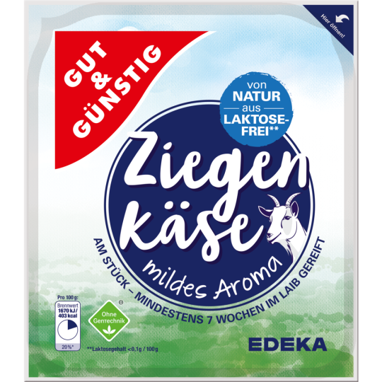 Gut & Günstig Ziegenkäse 50% 250g