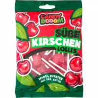 Candy Rote Kirschen Lollis 100g