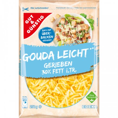Gut & Günstig Gouda leicht gerieben 30% 250g