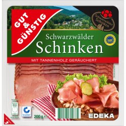 Gut & Günstig Schwarzwälder Schinken 200g QS