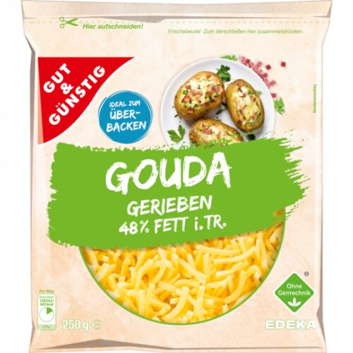 Gut & Günstig Gouda gerieben 48% 250g