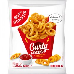 Gut & Günstig Curly Fries 600g