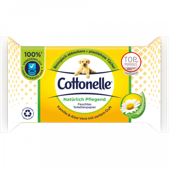 Cottonelle Feuchte Tücher natürlich Pflegend 42er