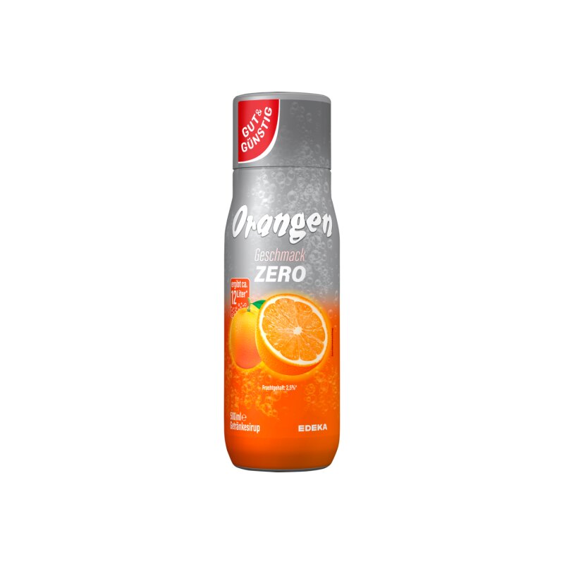 Gut & Günstig Sirup Orange Zero 0,5l
