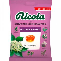 Ricola Holunderblüten Hustenbonbons ohne Zucker 75g