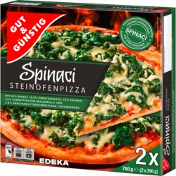 G&G Stein.Pizza Spinat 2x390g