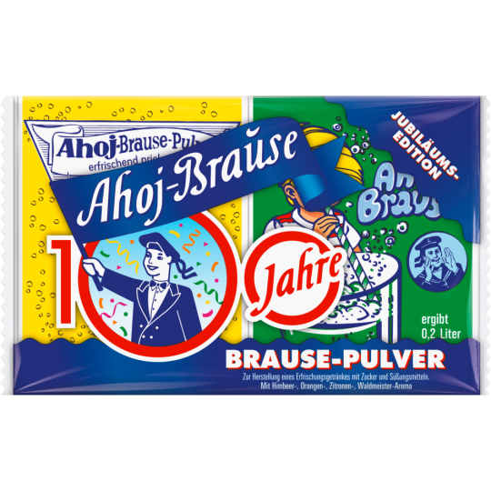 Frigeo Ahoj Brause-Pulver 4-fach 10Stück 58g