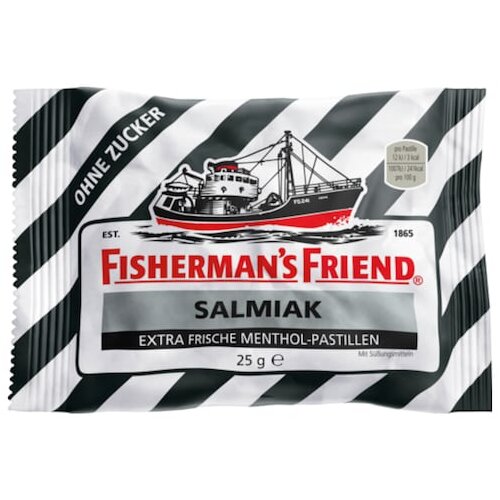 Fishermans Friend Salmiak ohne Zucker 25g