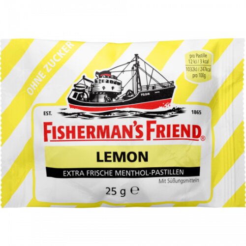 Fishermans Friend Lemon ohne Zucker 25g