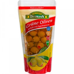 Feinkost Dittmann Oliven gefüllt mit Paprika Paste 250g