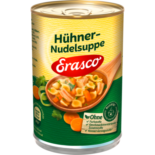Erasco Klare Hühner-Nudel-Suppe 390ml