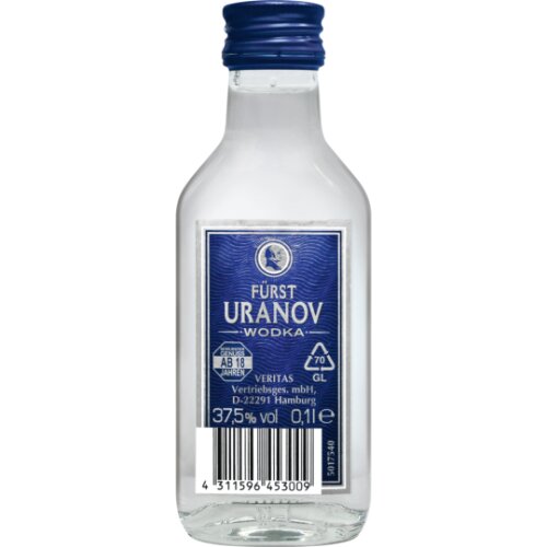 Fuerst Uranov Wodka 37,5% 0,1l