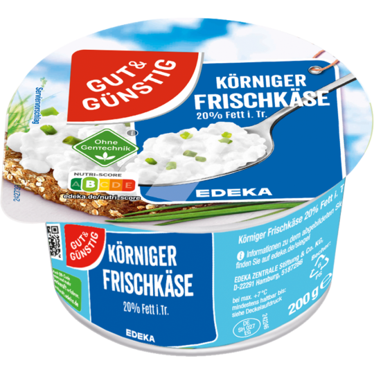 Gut & Günstig Körniger Frischkäse 20% 200g