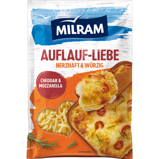 Milram Auflauf Liebe Reibekäse 45% 150g