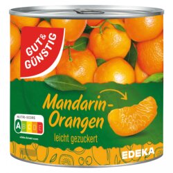 Gut & Günstig Mandar-Orangen leicht gezuckert 312g