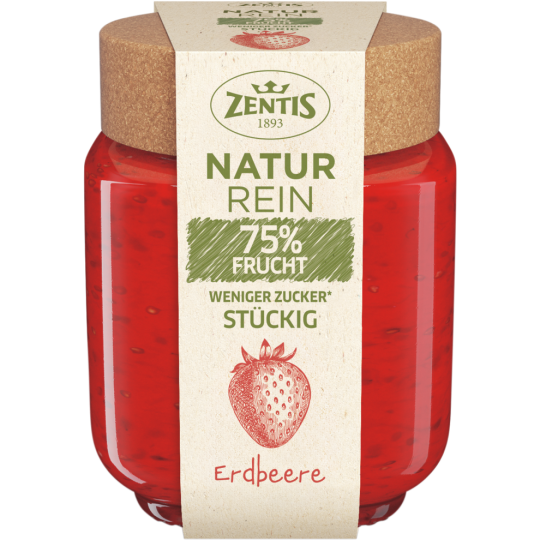 Natur.75% Aufst.Erdbeere 200g