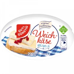 Gut & Günstig Weichkäse 60% 200g