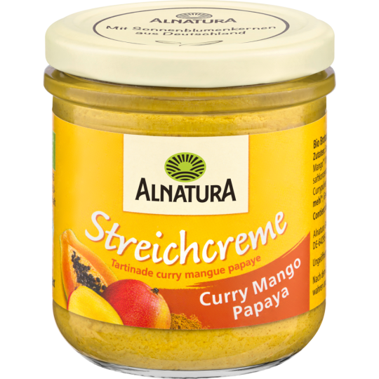 Bio Alnatura Streichcreme Curry Mango Papaya 180g