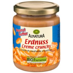 Bio Alnatura Erdnusscreme mit Erdnussstücken 250g