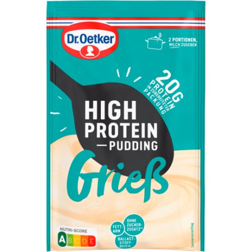 Dr.Oetker High Protein Pudding-Pulver Grieß für 300ml 65g