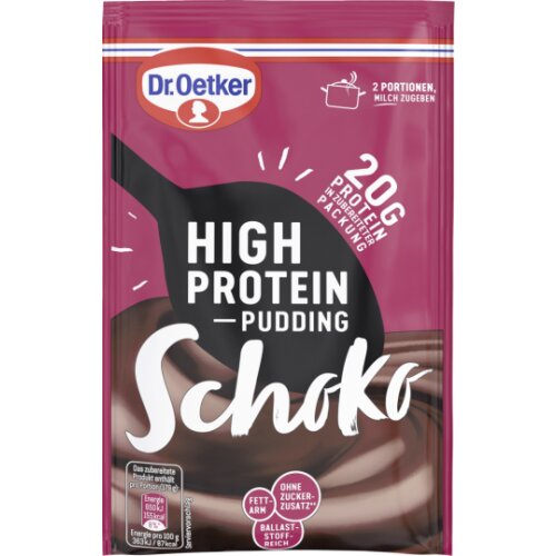 Dr.Oetker High Protein Pudding-Pulver Schoko für 300ml 58g