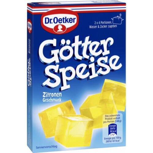 Dr.Oetker Götterspeise zum Kochen Zitronen-Geschmack für 1l 25,2g